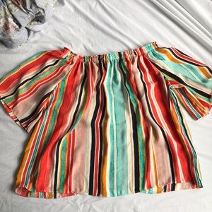 Over the shoulder shirt.